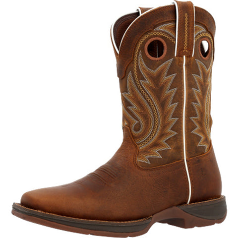 Dark Chestnut Square Toe Boot