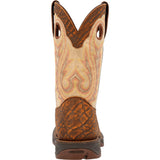 Durango Men's Tan Elephant Print & Cream Boots