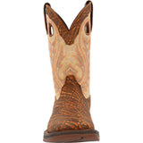 Durango Men's Tan Elephant Print & Cream Boots