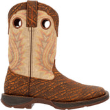 Durango Men's Tan Elephant Print & Cream Boots