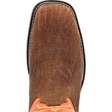 Durango Men's Cedar Bark & Orange Rebel Square Toe