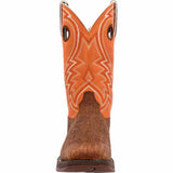 Durango Men's Cedar Bark & Orange Rebel Square Toe