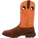 Durango Men's Cedar Bark & Orange Rebel Square Toe
