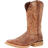 Burnished Tan Western Square Toe Boot