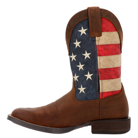 Durango Men's Brown W/Flag Boots