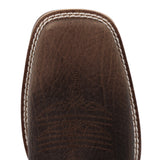 Brown Ultra light square toe boot- Toe View