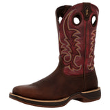 Brown and Red Ultra Weight Square toe boot