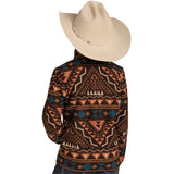 Brown Aztec Berber 1/4 Zip 