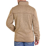 Tan Melange Knit Henley Pullover by Panhandle Slim Back View