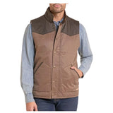 Panhandle Slim Men's Chocolate Oil Skin Stockman Vest