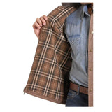Panhandle Slim Men's Chocolate Oil Skin Stockman Vest Interior View