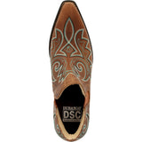 Durango Golden Brown Turquoise Stitched Bootie