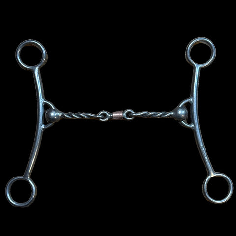 Duke shank with twisted wire dogbone mouthpiece.