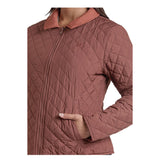 Panhandle Slim women's Reversible Quilted Jacket-Brown Pocket View