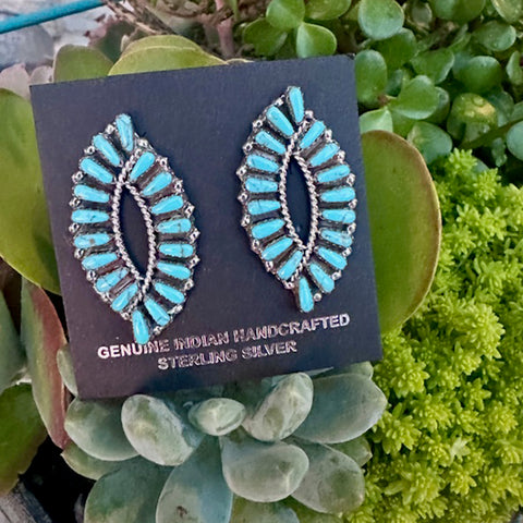 Kingman Turquoise Studs 