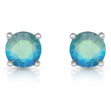 Fancy Blue Studded Earrings 