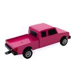 Little Buster Toys 1:16 Pink Extended Cab Truck 500290 All Metal Farm Toy Right Side View