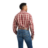 Ariat Men's Kayden Red Striped Long Sleeve Shirt