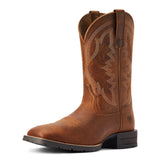 Ariat Men's Hybrid Ranchwork Thatch Brown Square Toe Boots