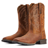 Thatch Brown Slip Resistant Square Toe Boots