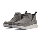 Charcoal Grey Ankle High Slip-on