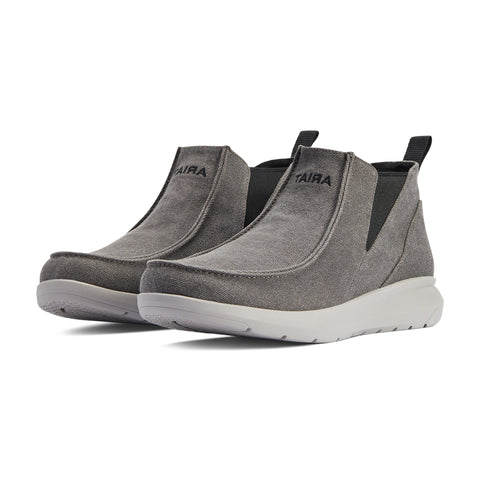 Charcoal Grey Ankle High Slip-on