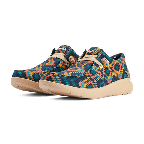 Blue Multi Southwest Print Slip-on Shoes