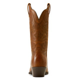 Back view of Ariat Heritage R Toe Western Boots with everyday Western heel and leather finish.