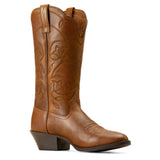 Medial view of Ariat Women’s Heritage R Toe Boot showing traditional R toe shape and leather construction.