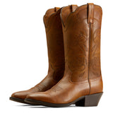 Pair of Ariat Women’s Heritage R Toe Western Boots with classic Western profile and durable outsole.