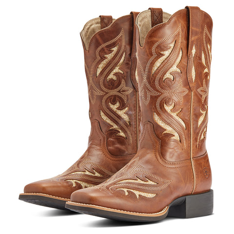 Ariat Women's Round Up Bliss Midday Tan Square Toe