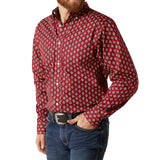 Ariat Men's Red Diamond Print Shirt