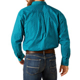Ariat Men's Teal Diamond Print Shirt
