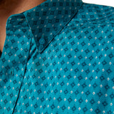 Ariat Men's Teal Diamond Print Shirt