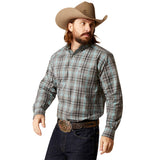 Ariat Men's Pro Stryker Steel Blue Striped Shirt