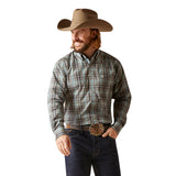 Ariat Men's Pro Stryker Steel Blue Striped Shirt