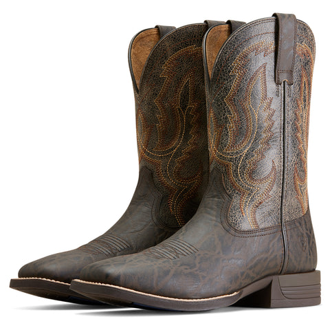 Chocolate Elephant Print Square Toe Boot
