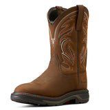  Ariat WorkHog XT Distressed Brown Roper Toe Boots