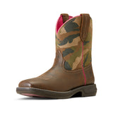 Ariat Anthem Camo Pink Shortie Boot Left Side View