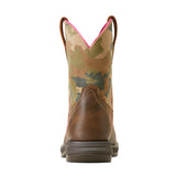 Ariat Anthem Camo Pink Shortie Boot Heel View
