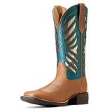 Ariat Women's Longview Buttered Rum & Teal Cowboy Boots