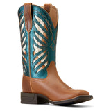 Ariat Women's Longview Buttered Rum & Teal Cowboy Boots