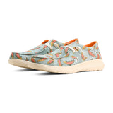 Olive Rainbow Trout Print Slip-on Shoes