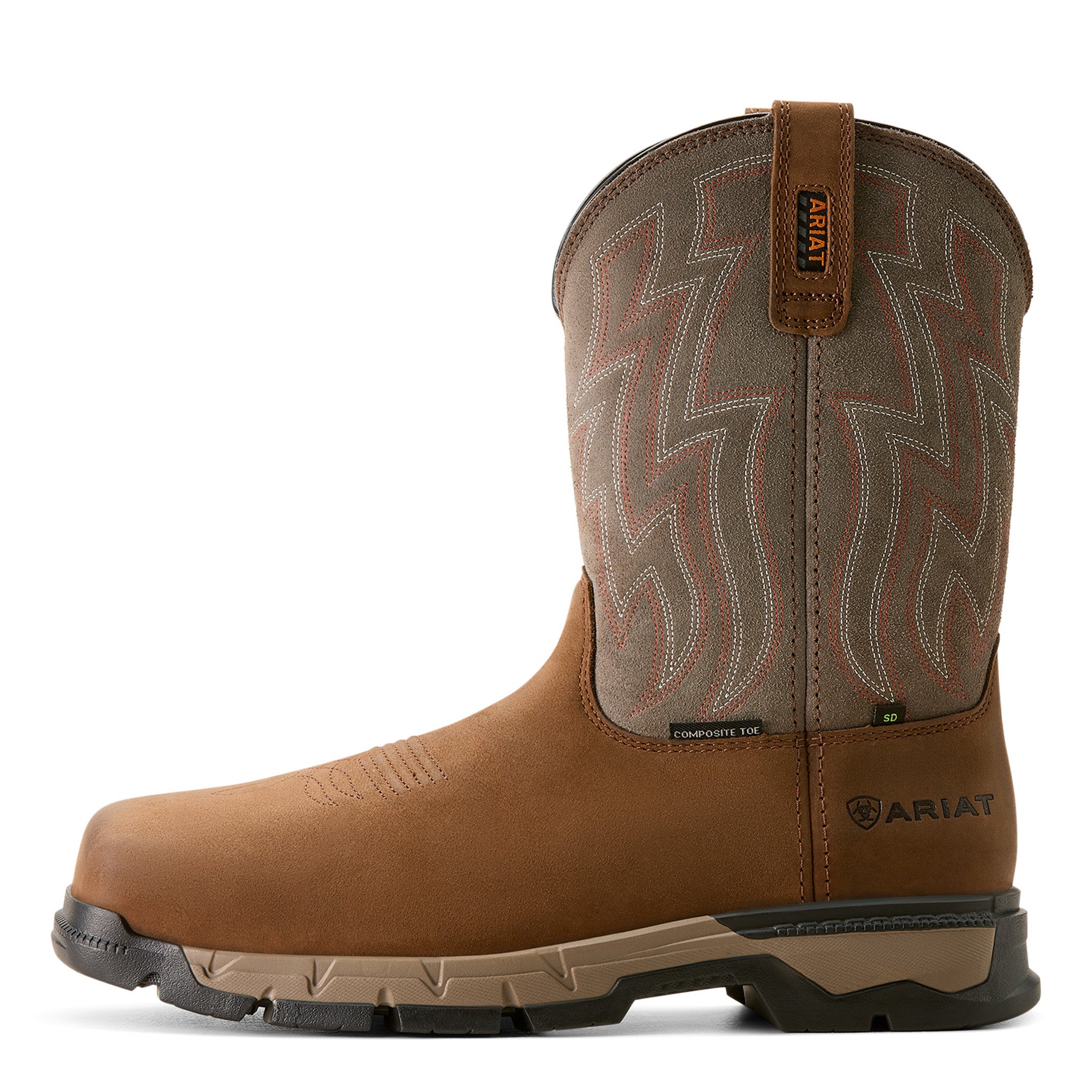Ariat Boots Mens Size 12D Chocolate Brown Rebar Flex 6\