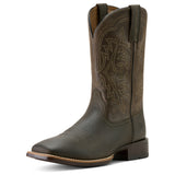 Ariat Smokey Brown/Dusty Taupe Ryden Ultra Wide Square Toe Men's 11 inch Wide Square Toe Cowboy Boots front view