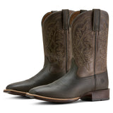 Ariat Smokey Brown/Dusty Taupe Ryden Ultra Wide Square Toe Men's 11 inch Wide Square Toe Cowboy Boots