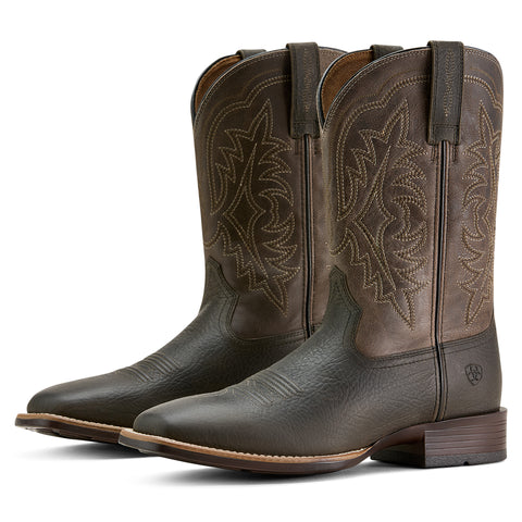 Ariat Smokey Brown/Dusty Taupe Ryden Ultra Wide Square Toe Men's 11 inch Wide Square Toe Cowboy Boots