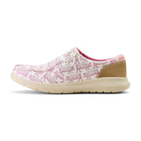 Ariat Pink Pig Print Hilo Shoes Side View