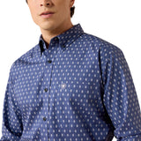 Ariat Blue Geo Print Long Sleeve