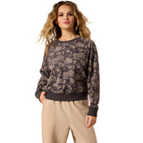 Ariat Essential Crew sweatshirt featuring a relaxed fit, soft fabric, and retro rodeo graphic across the front.